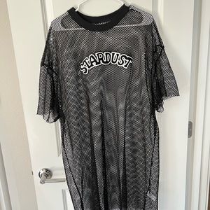 NWOT Mesh T-Shirt Dress